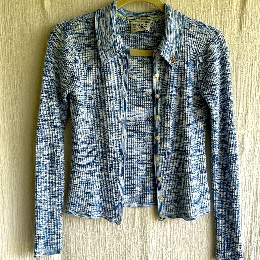 SCOTCH & SODA Cardigan. Size: Extra small. Light blue.